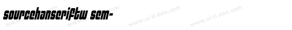 sourcehanseriftw sem字体转换